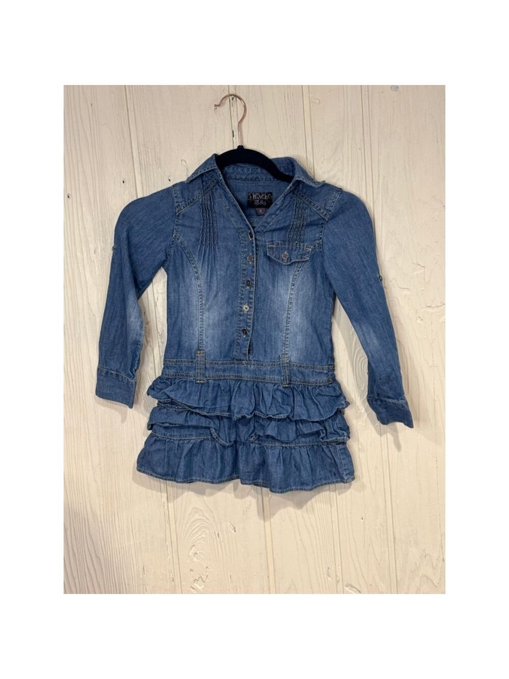 The Children's Place Girls Blue Denim Dress Size 6